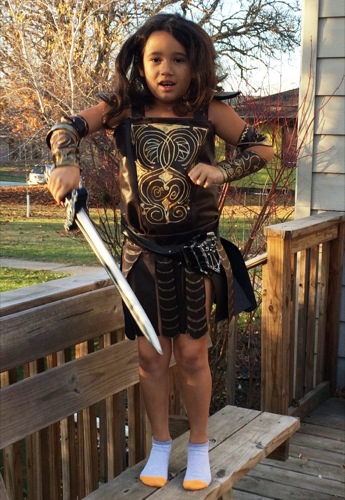 warrior princess costume for girls