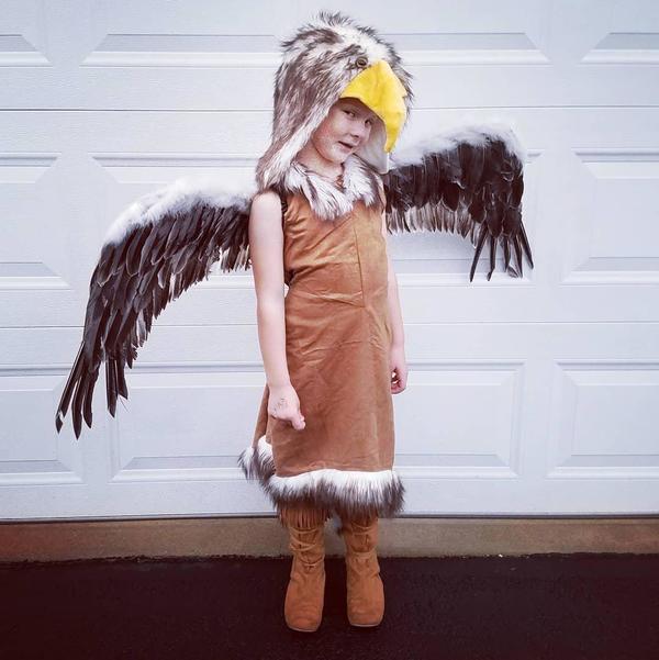 CHASING FIREFLIES Regal Eagle Costume For Girls, Size